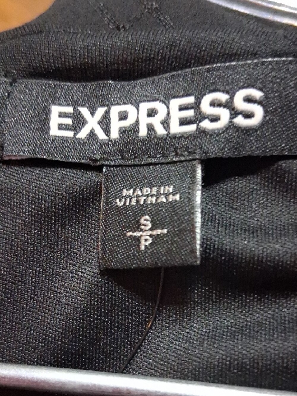 Express Black Long-Sleeve V-Neck Dress Open Back - Picture 8 of 8